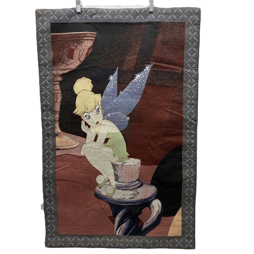 Disney Tinker Bell Fabric Tapestry Wall Hanging (40" x 26")